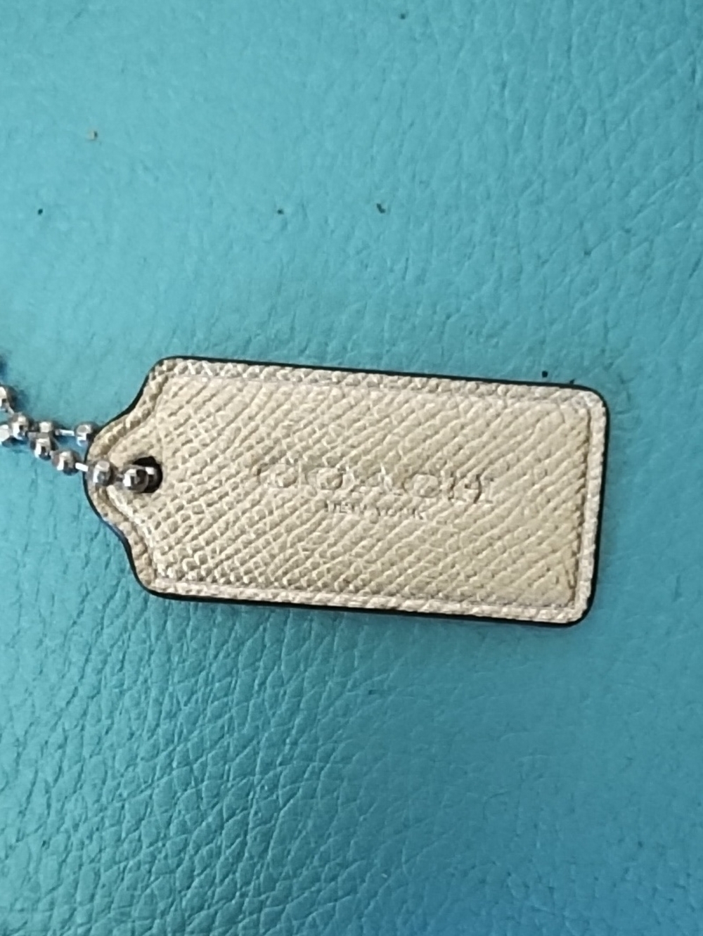 Coach Leather Bag Tag